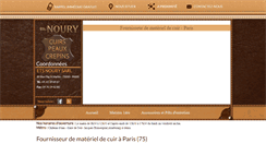 Desktop Screenshot of noury-cuirs.fr