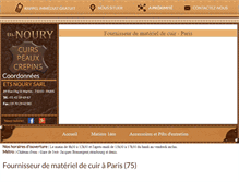 Tablet Screenshot of noury-cuirs.fr